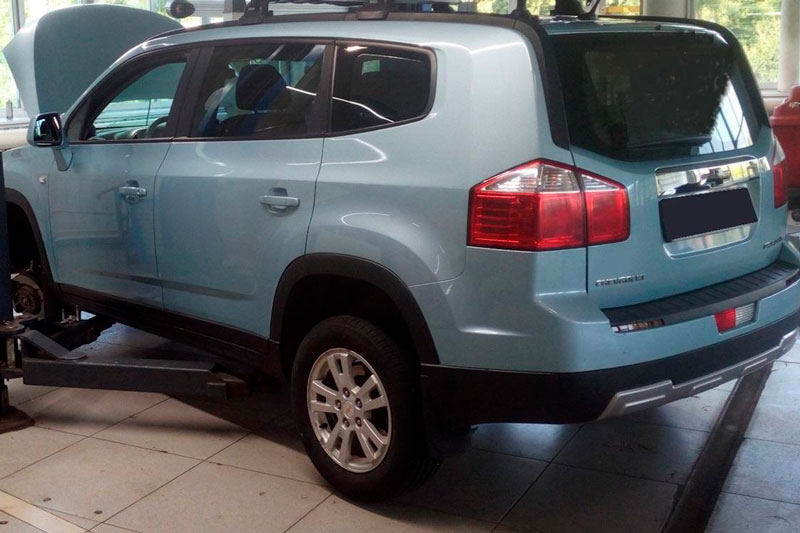 Проверка ходовой части на Chevrolet Orlando