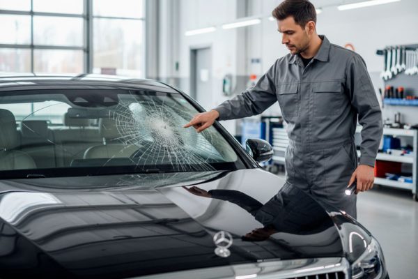 ремонт сколов лобового стекла